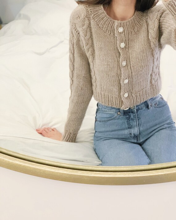 Ninas Cardigan - English Knitting Pattern - Etsy