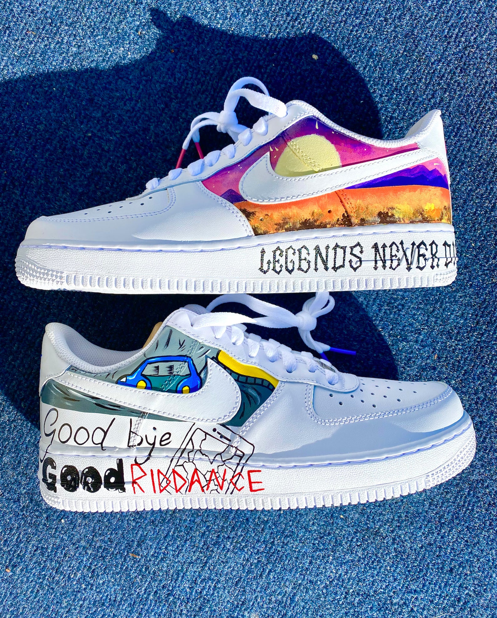 Juice Wrld Custom Air Force 1's Etsy