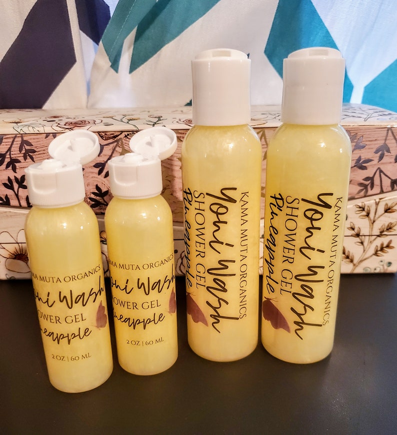 Organic Yoni Wash Shower Gel for Females Pineapple Scented Etsy
