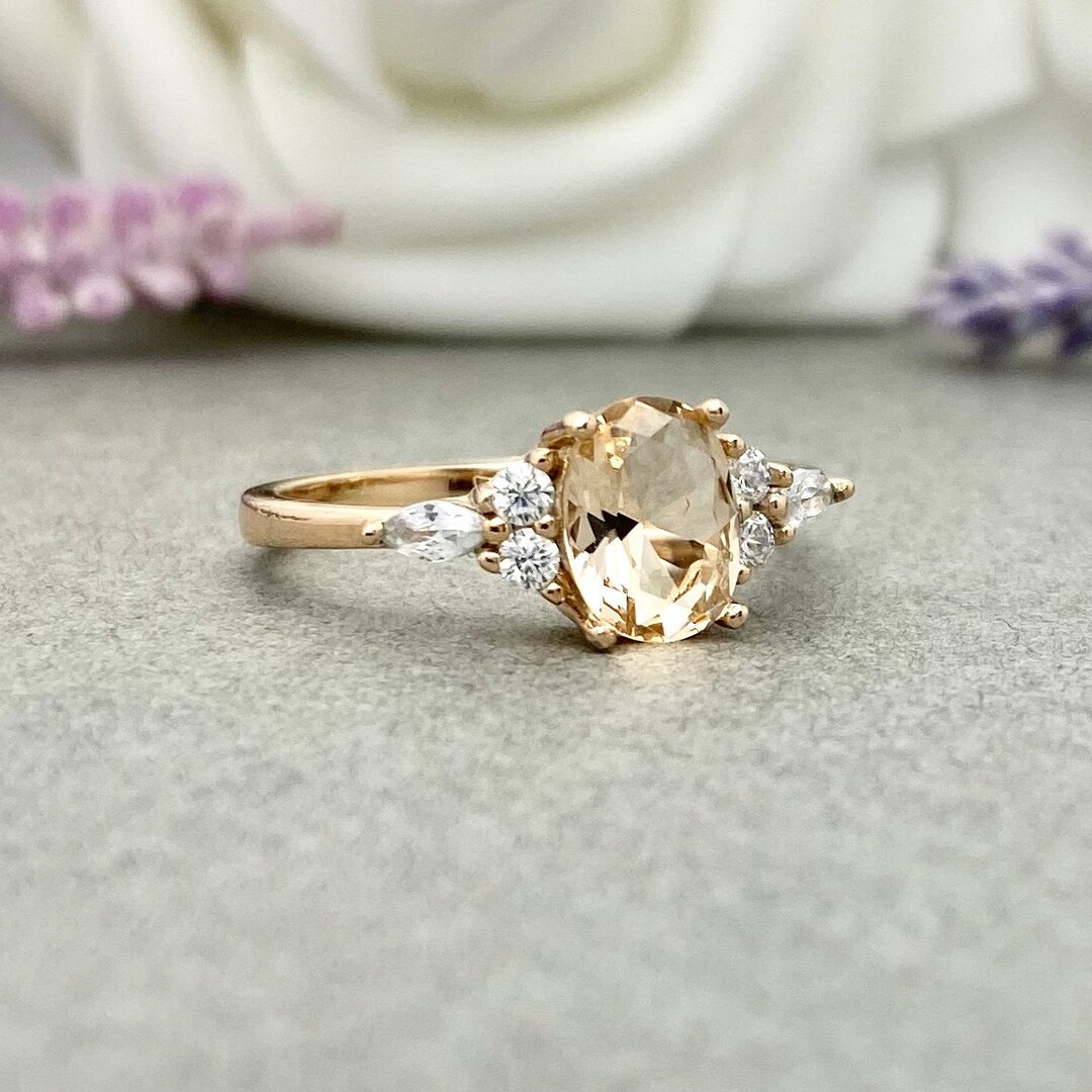 Art Deco Morgante Brdal Set 1.50 Carat 6mm Redondo Corte - Etsy España