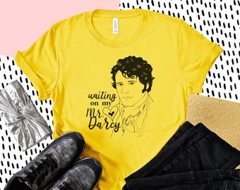 Waiting On My Mr. Darcy Shirt // Pride and Prejudice Shirt, Jane Austen Shirt, Jane Austen Gifts, Bookish Gift Shirt, Mr. Darcy T-Shirt