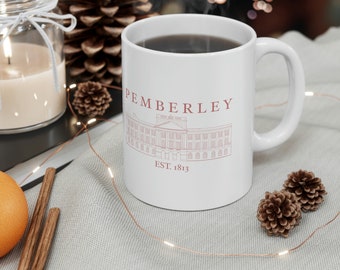 Pemberley Mug / Jane Austen Mug - Book Lover Mug - Funny Reader Mug - Reader Gift - Pride and Prejudice Mug