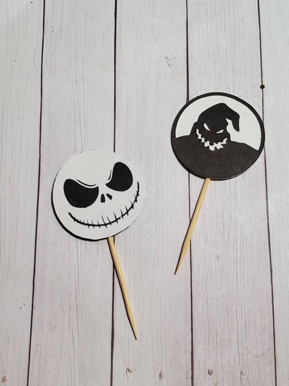 Nightmare Before Christmas Cupcake Toppers 12ct | Etsy