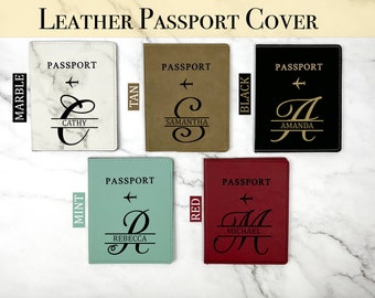 Compañero de viaje personalizado: porta pasaporte de cuero