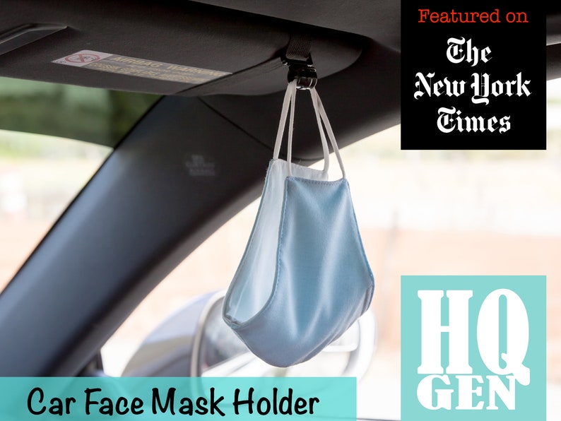 CAR FACE MASK Holder Sun Visor Mount Mask Hanger 4 Pack Etsy