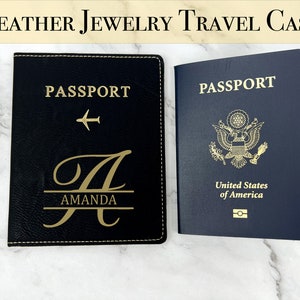 Personalized Leather Passport Holder