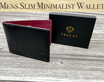 Cartera fina personalizable para hombre con clip para billetes: su esencia minimalista única