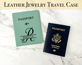 Compañero de viaje personalizado: porta pasaporte de cuero