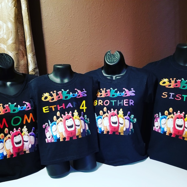 Oddbuds birthday shirts