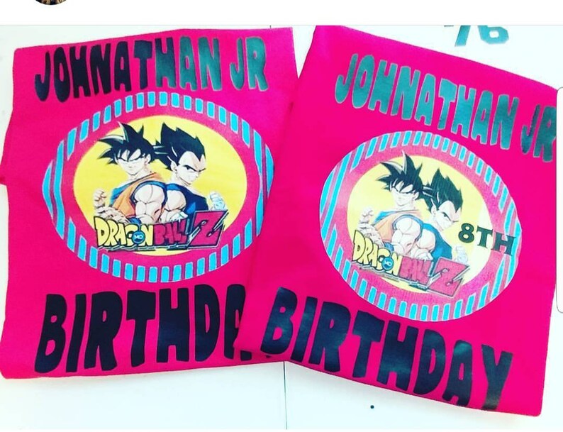 Dragon Ball Z Birthday Shirts/ Family Tees Etsy