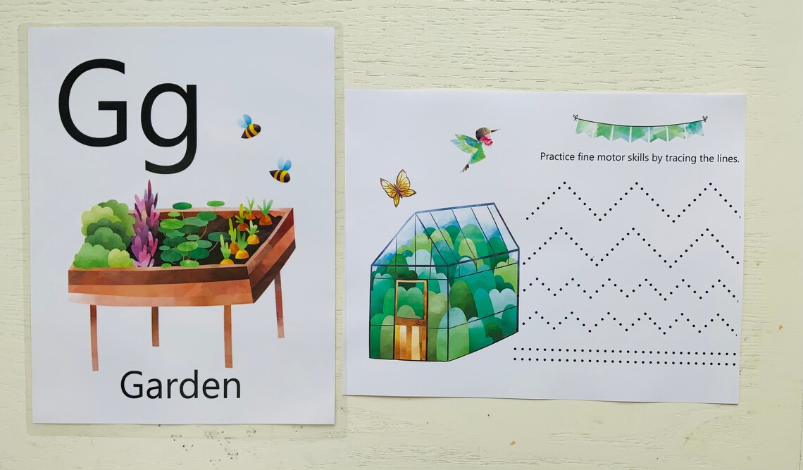 G is for Garden Learning Kit Preschool Curriculum Craft Kit | Etsy