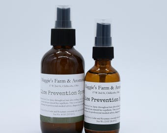 Lice Prevention Hair Spray Natural Insect Repellent with Essential Oils Non-Toxic Kids Safe Spray for Head Lice Prevention Hair Care