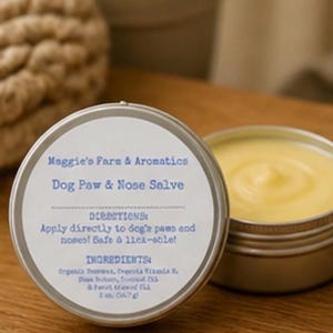 Dog Paw Balm Dog Nose Balm Natural Paw and Nose Moisturizer Dry Lick Safe Dog Skincare