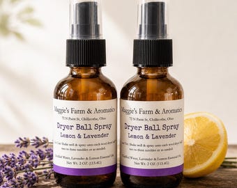 Dryer Ball Spray Essential Oil Blend Natural Laundry Freshener Wool Dryer Ball Scent Booster