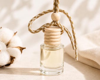 Car Diffuser Hanging Air Freshener Refillable Glass Bottle Aromatherapy Car Fragrance Phthalate Free