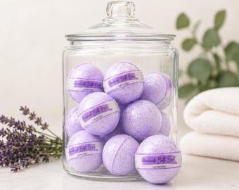 Essential Oil Bath Bomb, One Handmade Bath Fizzy, 2.7 or 4.7 oz, Choose a Scent