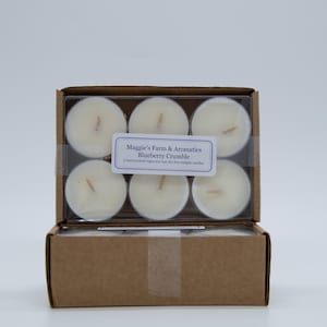 Tealight Candles Soy Handpoured Small Batch Soy Wax Candles Vegan Tealights Aromatherapy Candles Scented Tealight Candles for Home Gift