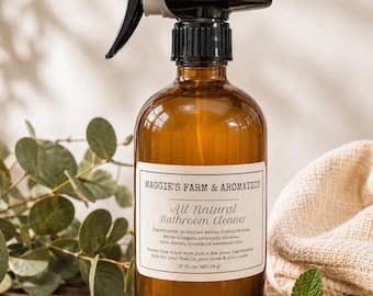 Bathroom Cleaner Natural Cleaning Spray Essential Oil Cleaner Castile Soap Cleaner Eco Friendly Bathroom Cleaning Product