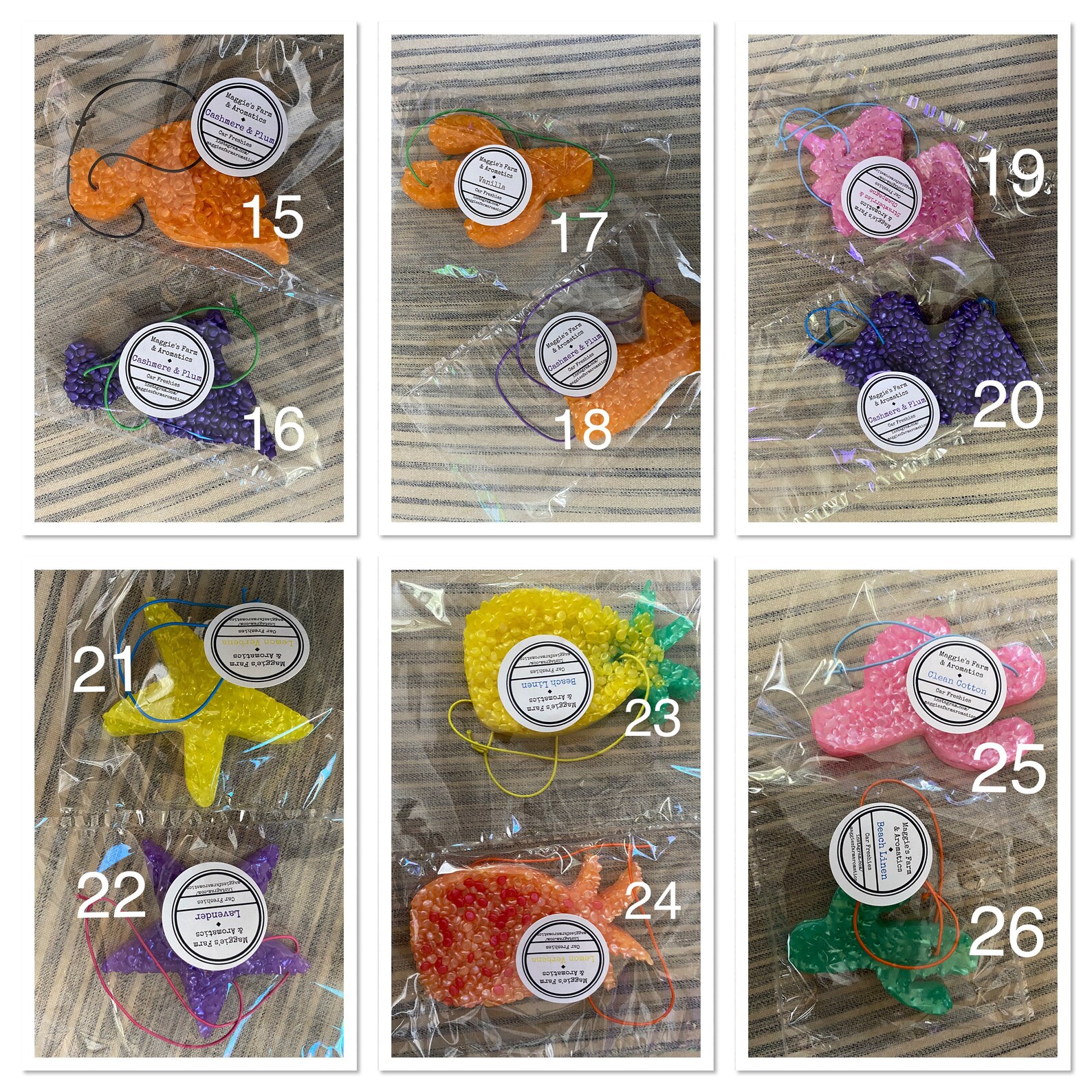 Car Freshies/ Aroma Beads/ Car Air Freshener/ Aroma Bead Etsy