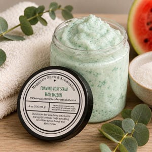 Foaming Sugar Scrub Body Scrub Exfoliating Body Polish Whipped Sugar Scrub Spa Skin Care