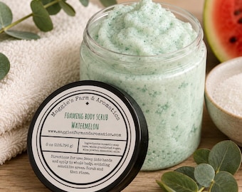 Foaming Sugar Scrub Body Scrub Exfoliating Body Polish Whipped Sugar Scrub Spa Skin Care