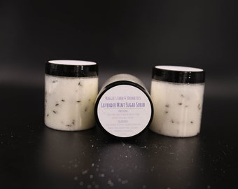 Homemade Lavender Mint Sugar Scrub/ Essential Oils