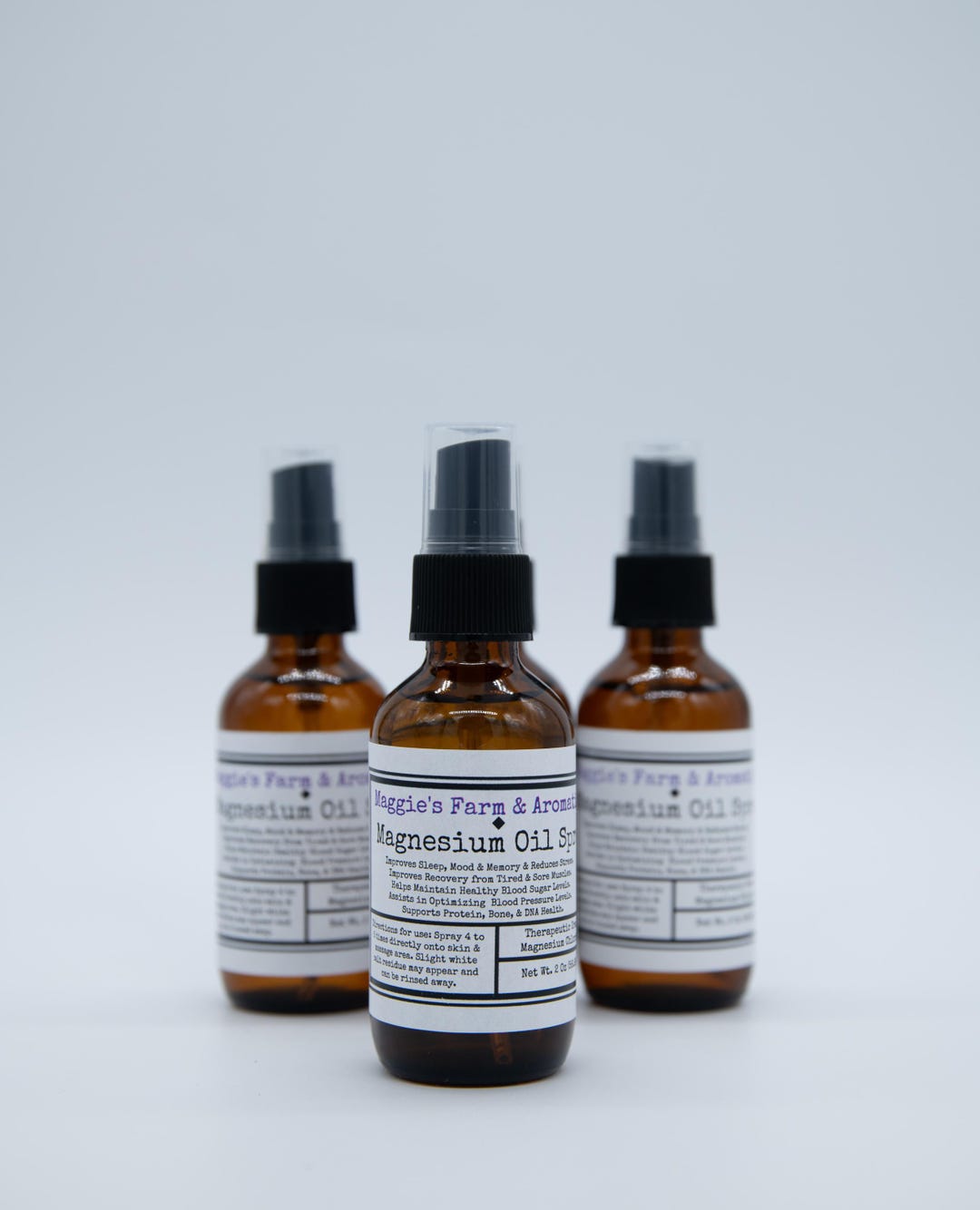 Magnesium Spray Natural Magnesium Oil Mist Topical Magnesium Chloride ...
