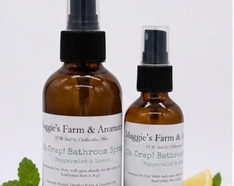 Before-You-Go Toilet Spray with Essential Oils, 2 or 4 oz Bathroom Odor Control Spray