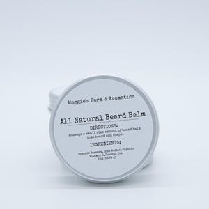 Beard Balm All Natural Essential Oils for Beard Care Softening Growth Moisturizing Beard Styling Wax