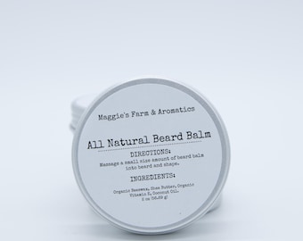 Beard Balm All Natural Essential Oils for Beard Care Softening Growth Moisturizing Beard Styling Wax