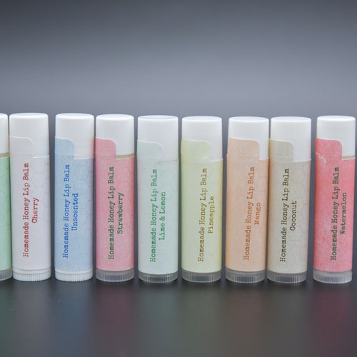 Homemade Honey Lip Balm/ Essential Oils/ All Natural Lip Balm Etsy