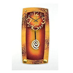 LG TV 3-Very Cool Clocks-Modern Wall Clocks-Pendulum Clocks-Abstract Clocks-Unique Clocks-Hand Painted-Home Decor-Office-TV-Great Gift