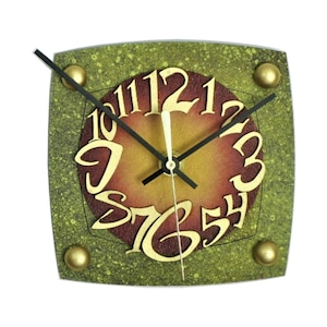 TV DD-Very Cool Clocks-Modern Wall Clocks-Small Wall Clocks-Abstract Clocks-Unique Clocks-Square Clocks-Home Decor-Office Clocks-TV-Gift