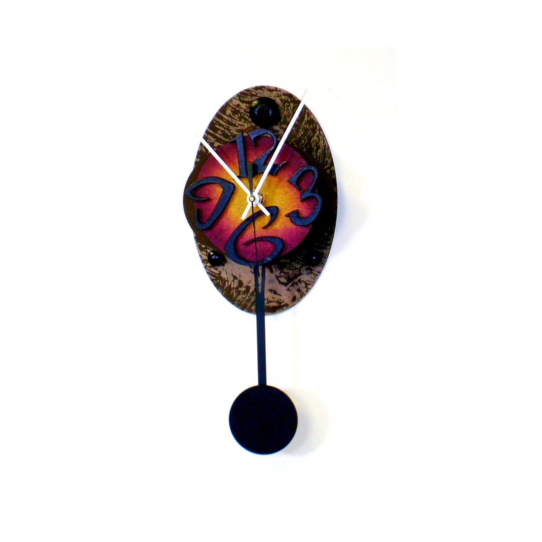 OVAL 6very Cool Clockmodern Wall Clockswinging Pendulum Clock