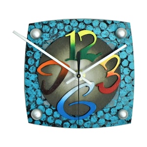 TV P-Very Cool Clocks-Modern Clocks-Small Wall Clocks-Unique Clocks-Colorful-TV-Home Decor-Office Clocks-Abstract Clocks-Great Gift