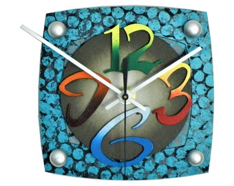 TV P-Very Cool Clocks-Modern Clocks-Small Wall Clocks-Unique Clocks-Colorful-TV-Home Decor-Office Clocks-Abstract Clocks-Great Gift