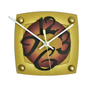 TV I-Sehr coole Uhren-moderne Uhren-kleine Wanduhren-gelbe Uhren-abstrakte Uhren-einzigartige Uhren-Home Decor-Office Uhren-TV-großes Geschenk