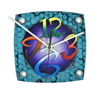TV R-Very Cool Clocks-Modern Clocks-Small Wall Clocks-Unique Clocks-Abstract Clocks-Colorful Clocks-Office Clocks-Home Decor-Great Gift
