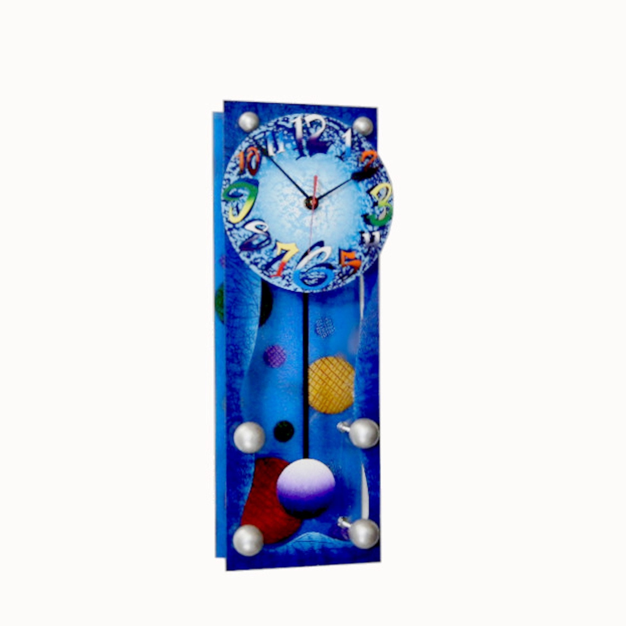 BLUE Dotvery Cool Clocksmodern Wall Clockspendulum Clocksunique