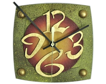 TV EE-Very Cool Clocks-Modern Clocks-Small Wall Clocks-Abstract Clocks-Colorful Clocks-Home Decor-Unique Clocks-Office Clocks-Great Gift