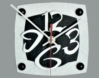 TV U-Very Cool Clocks-Modern Clocks-Small Wall Clocks-Abstract Clocks-Black & White Clocks-Unique Clocks-Office Clocks-Home Decor-Great Gift