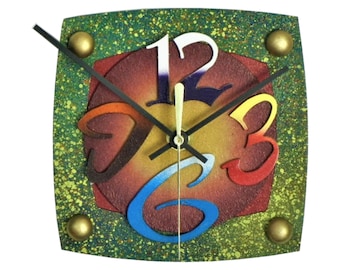 TV Y-Very Cool Clocks-Modern Wall Clocks-Small Wall Clocks-Abstract Wall Clocks-Unique Wall Clocks-Home Decor-TV-Office Clocks-Gift