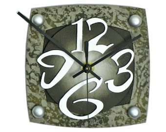 TV H-Very Cool Clocks-Modern Wall Clocks-Small Wall Clocks-Abstract Clocks-Unique Clocks-Office Clocks-Home Decor Clocks-TV-Great Gift