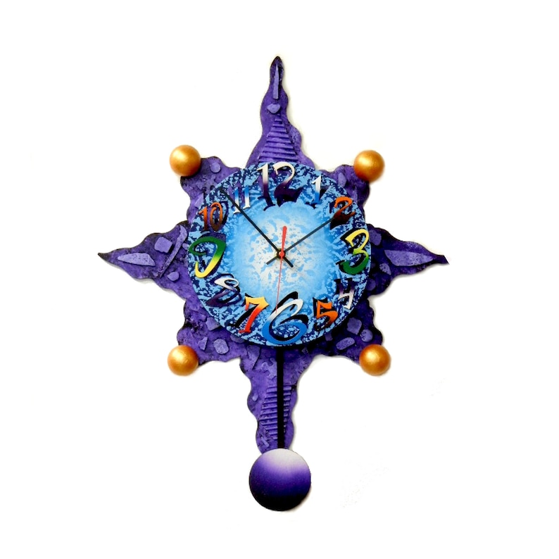 MOD 10avery Cool Clockmodern Wall Clockswinging Etsy