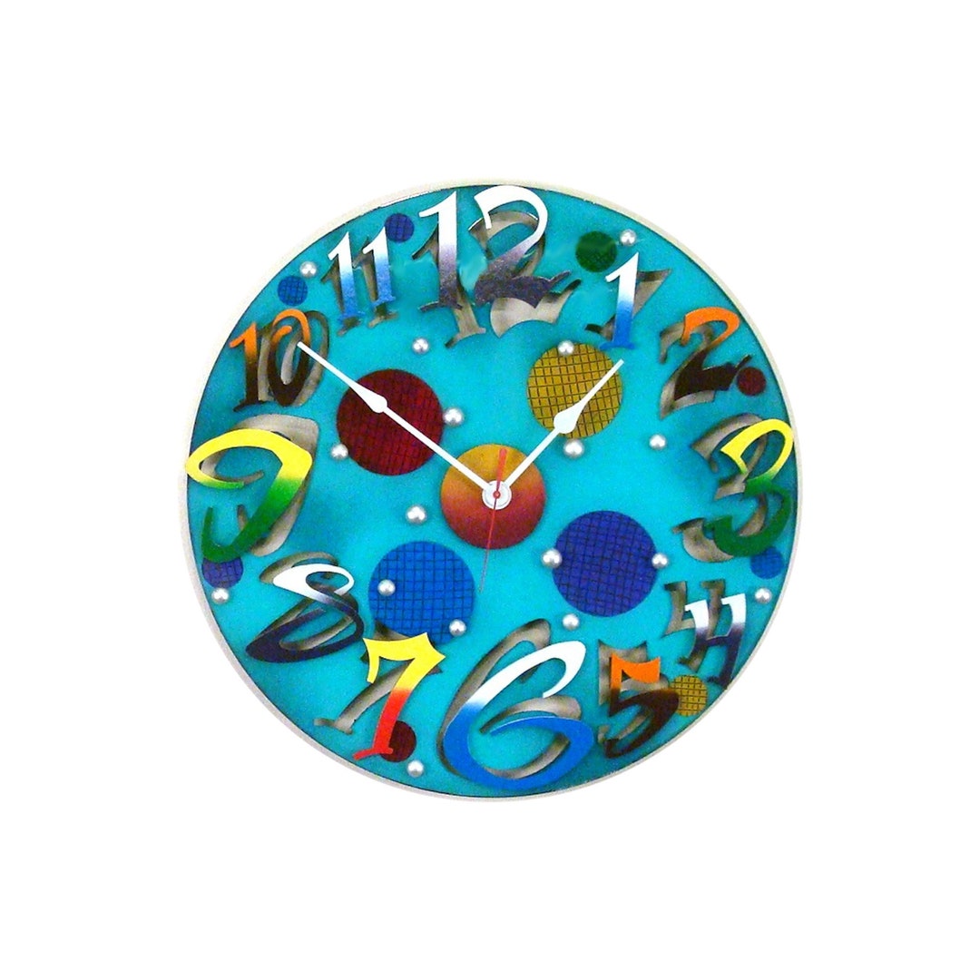 BIG TIME MODERN Aquavery Cool Clocklarge Round Clockmodern Clock