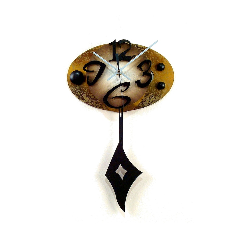 OVAL 2very Cool Clockmodern Wall Clockswinging Pendulum Clock