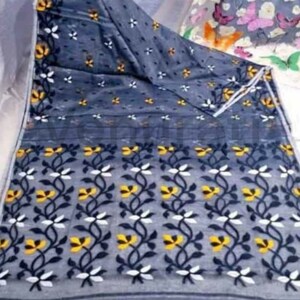 Authentic Dhakai Jamdani Saree for Womens Soft Jamdani Saree Comfortable Rich Work Handloom Jamdani Sari Gift for wife COLOUR-7