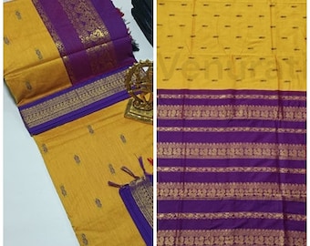 Oryginalne Saree Gadwal Silk z Zari Work Bengals Gadwal Sari dla kobiet Prezent dla niej