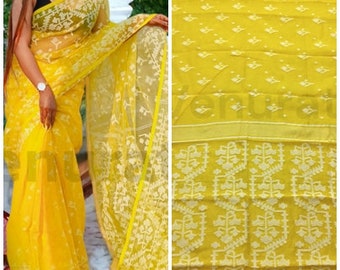 Cotton Soft Jamdani Saree Rich Texture And Work All Over Jamdani Work , Soft Dhakai Jamdani Saree Authentic Soft Jamdani Sari