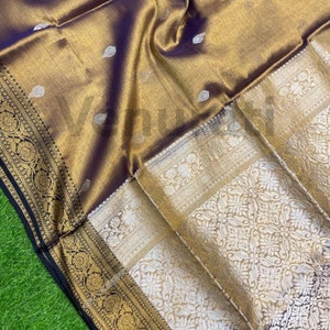 Exquisite Tissue Jamdani Saree Handwoven Elegance Saree for Special Occasions Silk Cotton Blend Saree Shimmering Texture Indian Ethnic Sari image 8